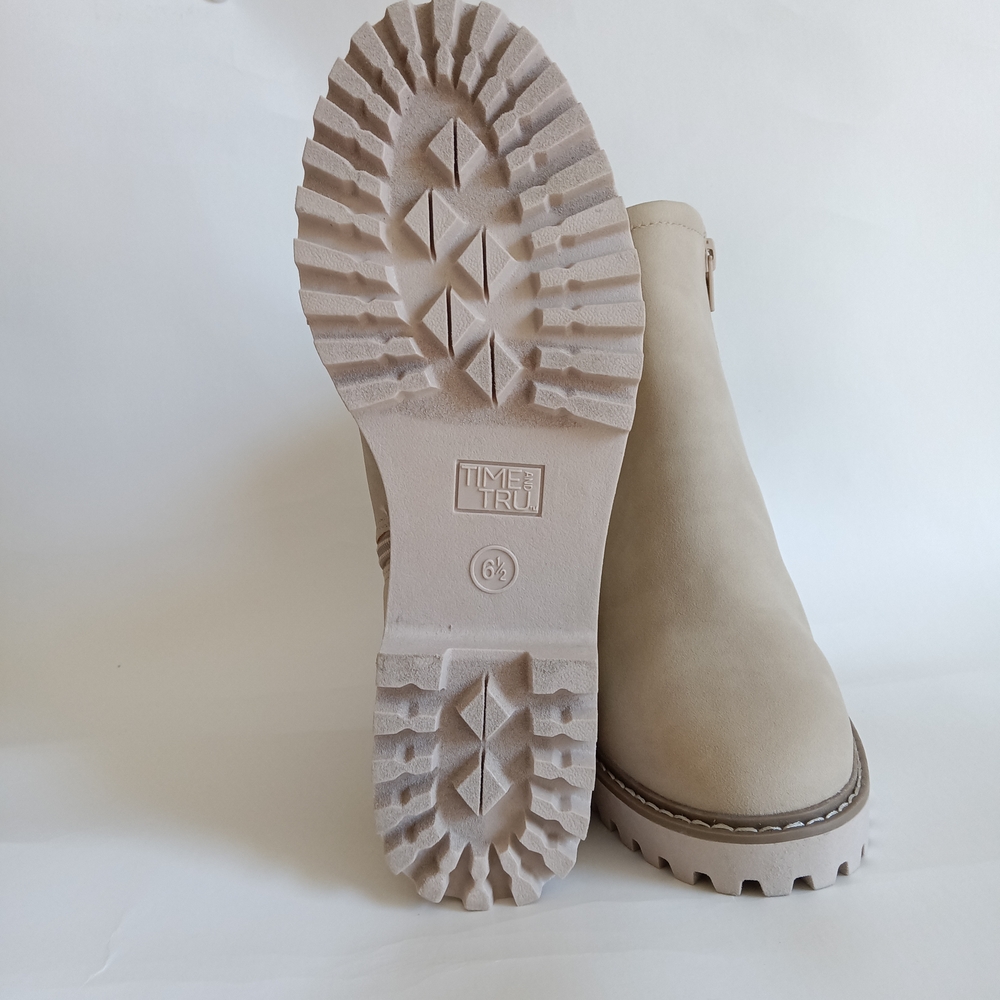 Beige Ankle Boots Time And Tru - Picture 7 of 10